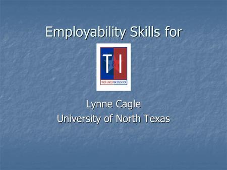 Employability Skills for