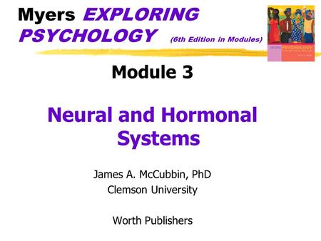 Myers EXPLORING PSYCHOLOGY (6th Edition in Modules)