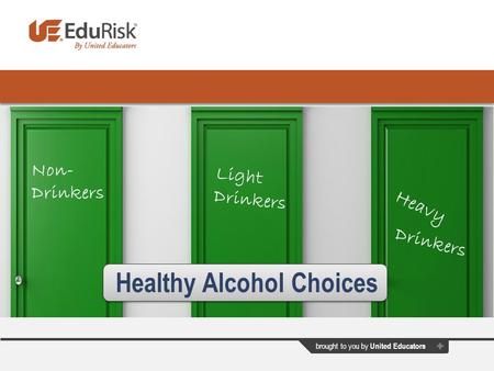 Healthy Alcohol Choices