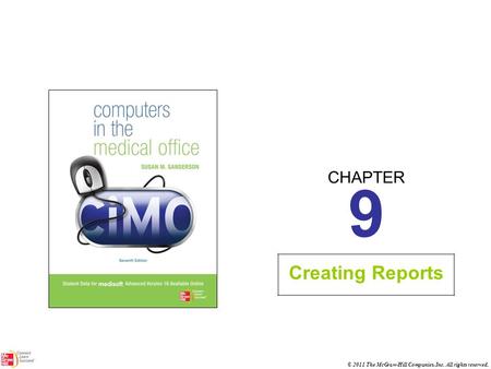 9 Creating Reports.