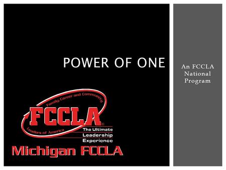 An FCCLA National Program