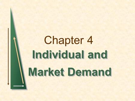 Individual and Market Demand