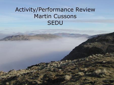 Learning Outcomes Participants will have the opportunity to, Examine and discuss the Performance Review Scheme and how it operates Understand the role.