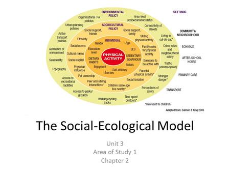 The Social-Ecological Model