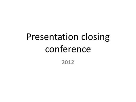 Presentation closing conference 2012. Individual learning-good stories Two major topics came foreward in our stories: 1.)empowerment/ integration/taking.