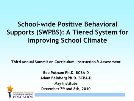 Third Annual Summit on Curriculum, Instruction & Assessment