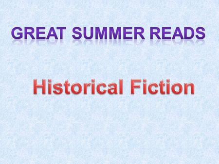 Chains By Laurie Halse Anderson After being sold to a cruel couple in New York City, a slave named Isabel spies for the rebels during the Revolutionary.