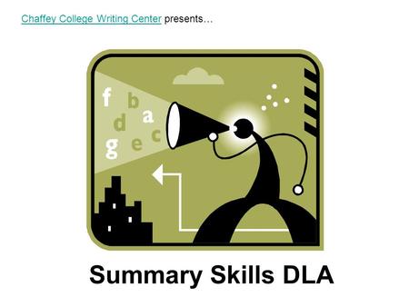 Chaffey College Writing Center presents…