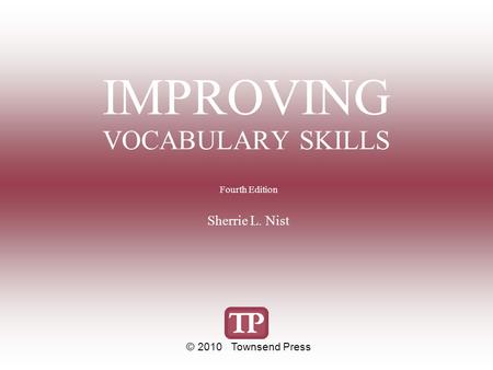 IMPROVING VOCABULARY SKILLS