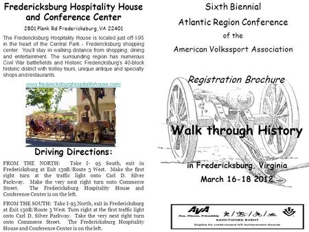 Fredericksburg Hospitality House and Conference Center 2801 Plank Rd Fredericksburg, VA 22401 The Fredericksburg Hospitality House is located just off.