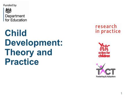 Child Development: Theory and Practice 1. Why is child development important? Evidence that social workers have limited training and knowledge about child.