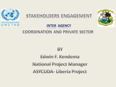 OUTLINE  Background information  Formation of Project Management Team  Consultation Process  Private Sector Dialogue Private sector pressure/Political.