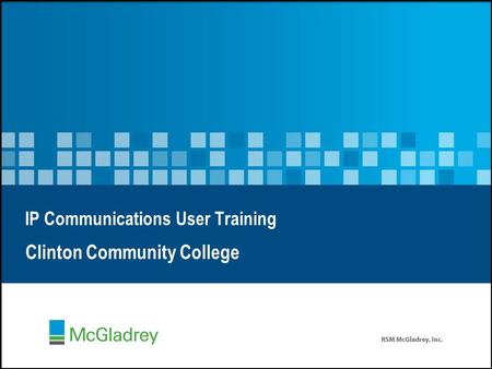 IP Communications User Training