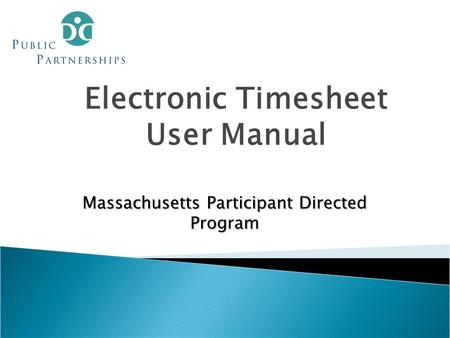 Electronic Timesheet User Manual