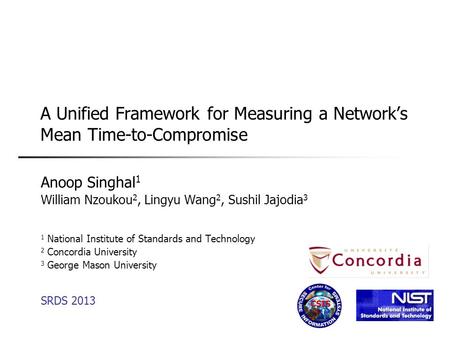 A Unified Framework for Measuring a Network’s Mean Time-to-Compromise