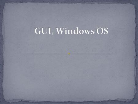 A graphical user interface (GUI) is a human-computer interface (i.e., a way for humans to interact with computers) that uses windows, icons and menus.