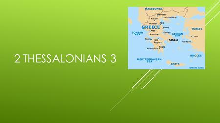 2 THESSALONIANS 3. 2 THESSALONIANS 3:1-5  How only could the gospel spread rapidly? (v.1)  Only if God blessed the preaching of his Word.