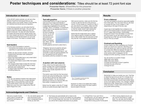 Firstly, notice how the space above this section is larger than a typical paragraph space. This helps to make sure that this section feels visually separated.