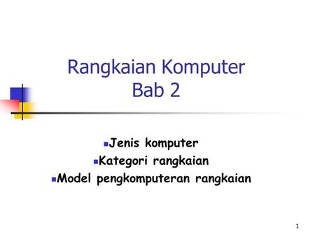 Rangkaian Komputer Bab 2