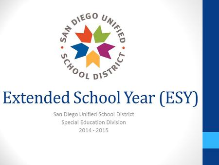 Extended School Year (ESY)