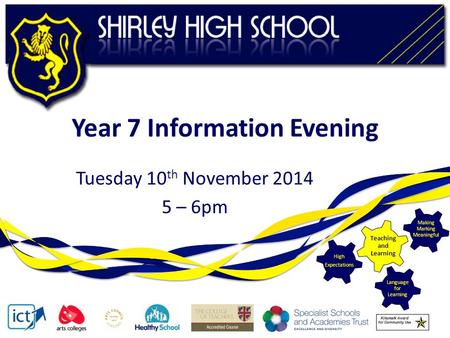 Year 7 Information Evening