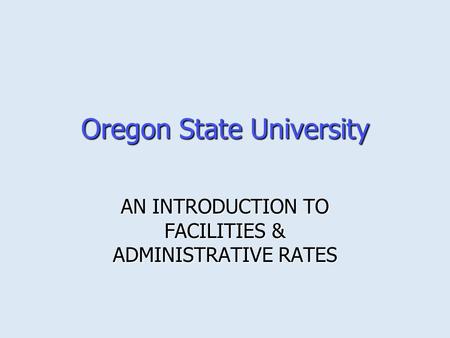 Oregon State University