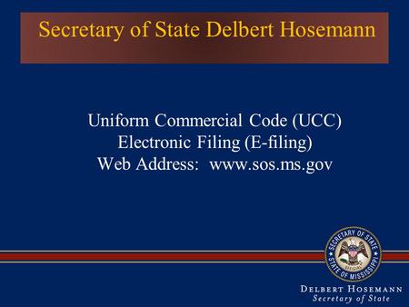 Secretary of State Delbert Hosemann