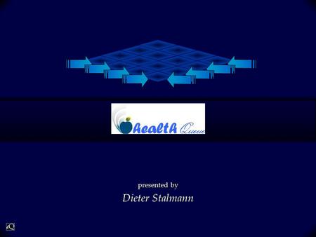 E Queue presented by Dieter Stalmann. 2 A unique professional Integrated State-of-Health Solution that provides the backbone to effective Health Management.