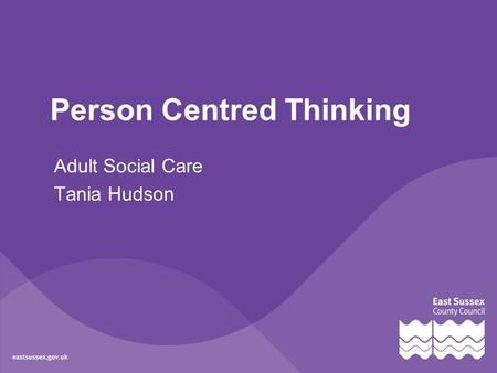 Person Centred Thinking