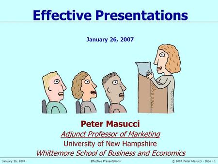 Effective Presentations