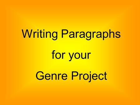 Writing Paragraphs for your Genre Project. At the beginning of the story, Sadako and the Thousand Paper Cranes, Sadako is a very excited and anxious little.