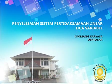 Penyelesaian Sistem Pertidaksamaan Linear Dua Variabel