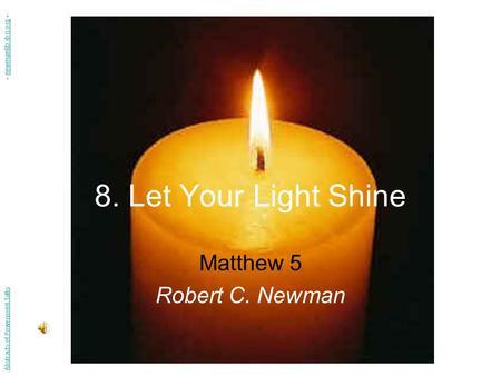 Matthew 5 Robert C. Newman