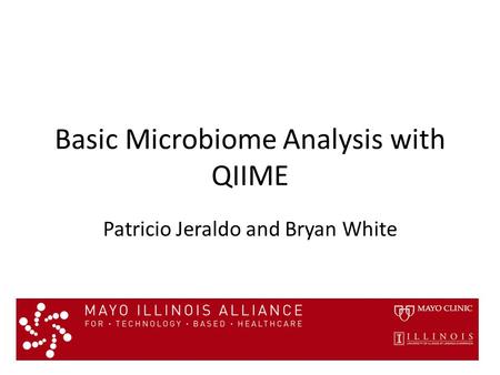 Basic Microbiome Analysis with QIIME