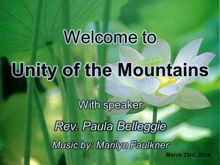 Music by: Marilyn Faulkner