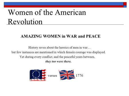 Women of the American Revolution