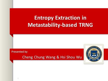 Entropy Extraction in Metastability-based TRNG