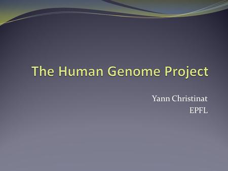 The Human Genome Project