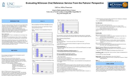 INTRODUCTION Evaluating NCknows Chat Reference Service From the Patrons’ Perspective Lili Luo, Jeffrey Pomerantz School of Information & Library Science.