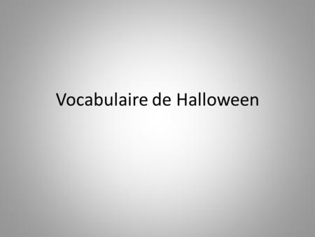 Vocabulaire de Halloween. Une araignée L’automne.