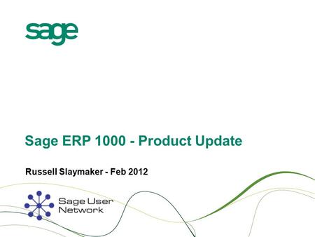 Sage ERP Product Update