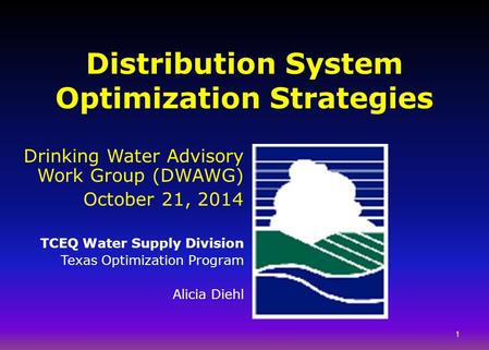 Distribution System Optimization Strategies