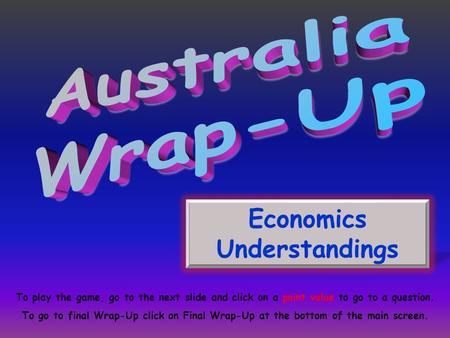 Economics Understandings