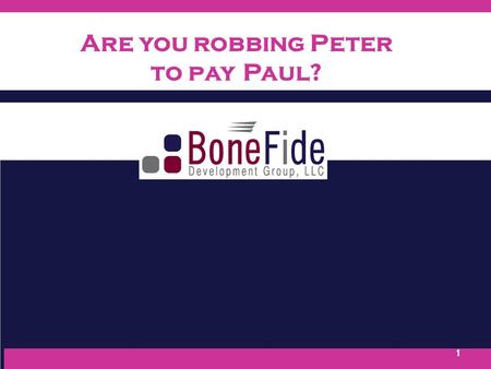 1 Are you robbing Peter to payPaul?. Ready to Serve! Ready to Impact! Mission To save lives To be a leading voice in the fight To Increase local and national.