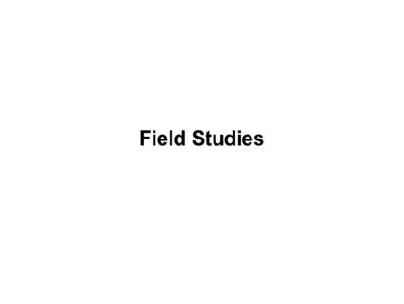 Field Studies. I'm a Field Biologist. Must I submit my protocol for IACUC review? Federal regulations and Guidelines dealing with animal welfare focus.