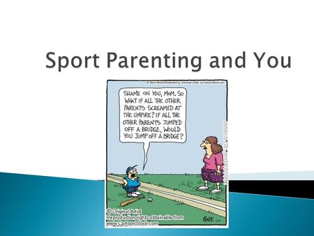  Text chriswarner270 to 22333  What do YOU do to be a good sport parent?