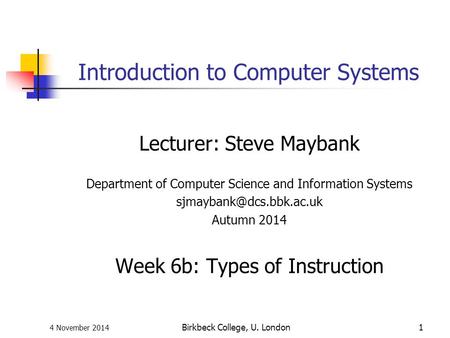 Introduction to Computer Systems