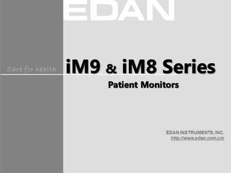 iM9 & iM8 Series Patient Monitors