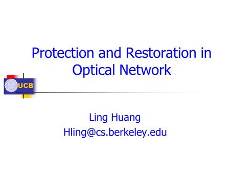 Protection and Restoration in Optical Network