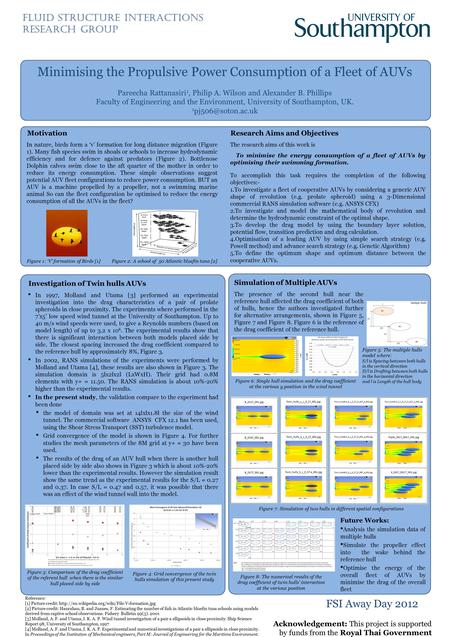 Minimising the Propulsive Power Consumption of a Fleet of AUVs Pareecha Rattanasiri 1, Philip A. Wilson and Alexander B. Phillips Faculty of Engineering.